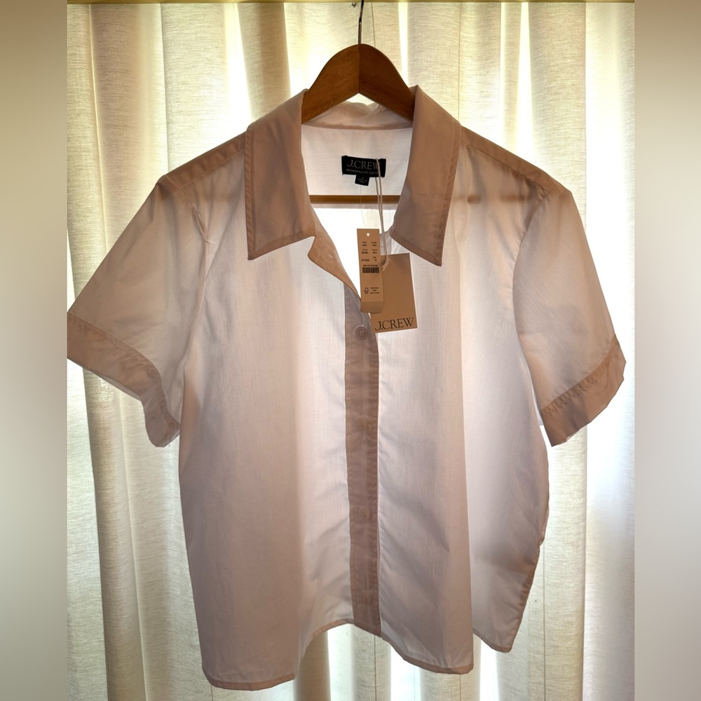 NWT J.Crew White Cotton Shirt